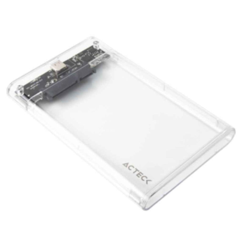CARCASA CASE ENCLOSURE PARA DISCO DURO ACTECK ARMOR CLEAR HC440