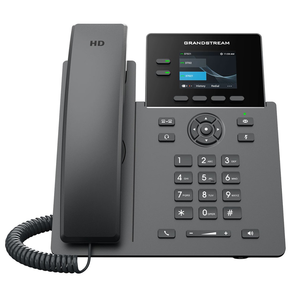 GRP2610, Teléfono IP HD Carrier-Grade, 2 cuentas SIP, LCD 2.4" color.