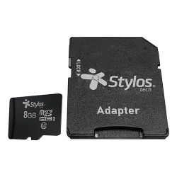 STYLOS MICRO SD MEMORY 8GB CLASS 10 WITH BLACK ADAPTER | STYLOS STMSD81B