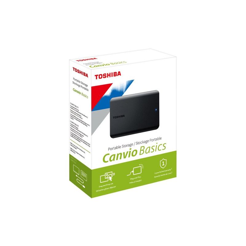 DISCO PORTATIL TOSHIBA CANVIO BASICS NEGRO 1TB | TOSHIBA DISCO PORTATIL TOSHIBA CANVIO BASICS NEGRO 1TB | TOSHIBA