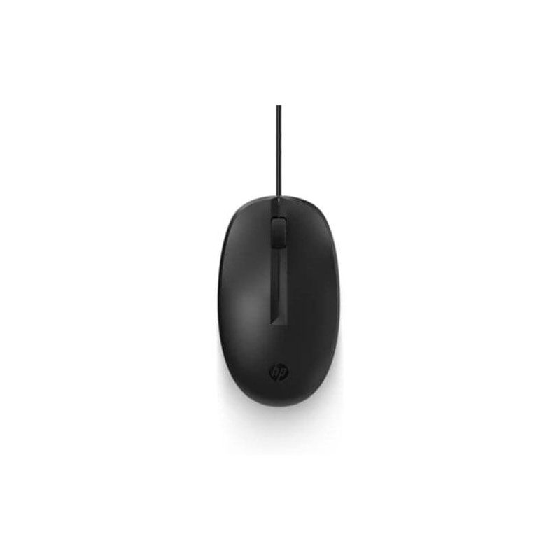MOUSE OPTICO HP 125 CON CABLE USB-A 3 BOTONES 1200PPP NEGRO 1YW | HP 125