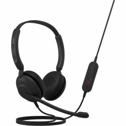 JABRA EVOLVE 10 STEREO USB-A LEATHERETTES BLACK | JABRA