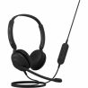 JABRA EVOLVE 10 STEREO USB-A LEATHERETTES BLACK | JABRA