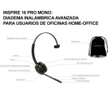 INSPIRE 16PRO-MONO-S-D, Diadema Bluetooth Monoaural Profesional, cance