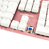 TECLADO MECANICO GAME FACTOR RETROILUMINADO/SWT BLUE/USB/ROSA KBG400