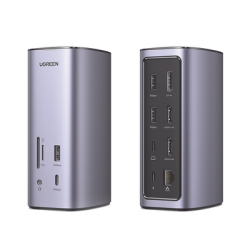 HUB USB-C (Docking Revodok Pro) 12 en 1 | 2 USB-A 3.0 | 1 USB-C PD Car