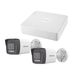 Kit IP 1080p (2 Megapixel) / NVR de 4 Canales con 4 Puertos PoE / 2 Cá