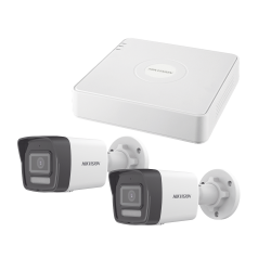 Kit IP 1080p (2 Megapixel) / NVR de 4 Canales con 4 Puertos PoE / 2 Cá