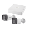 Kit IP 1080p (2 Megapixel) / NVR de 4 Canales con 4 Puertos PoE / 2 Cá