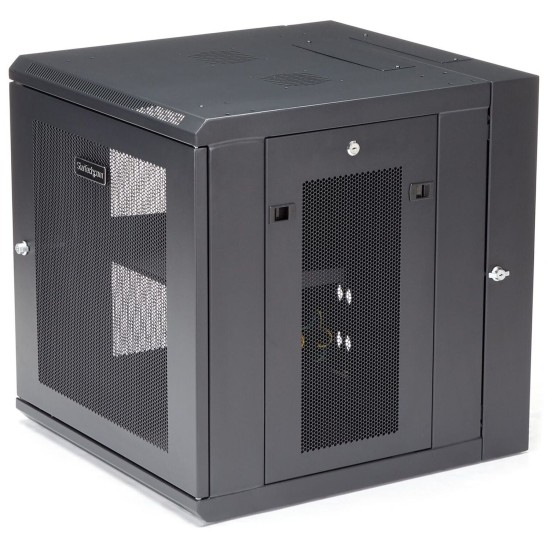 RACK ABISAGRADO DE PARED 12U CO N 24 PULGADAS DE PROFUNDIDAD