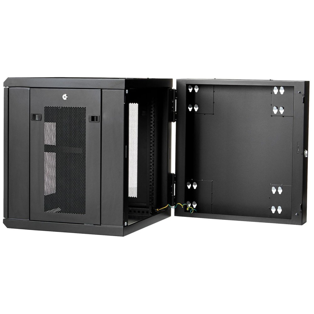 RACK ABISAGRADO DE PARED 12U CO N 24 PULGADAS DE PROFUNDIDAD