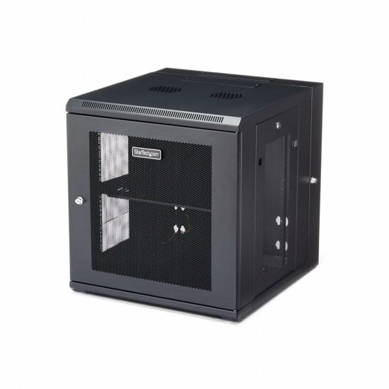 RACK ABISAGRADO DE PARED 12U CO N 24 PULGADAS DE PROFUNDIDAD