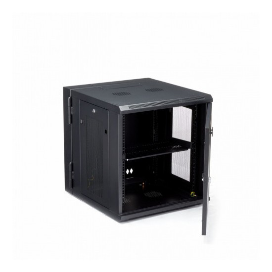 RACK ABISAGRADO DE PARED 12U CO N 24 PULGADAS DE PROFUNDIDAD