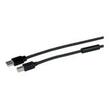 CABLE 15M METROS USB B MACHO A USB A MACHO ACTIVO IMPRESORA .