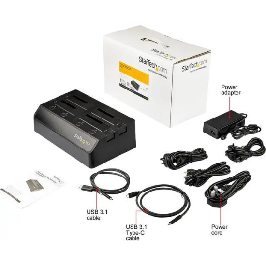 DOCKING STATION USB 3.1 4 BAHIAS SATA 2.5 O 3.5