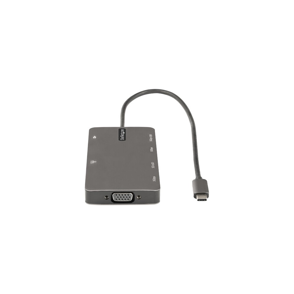 ADAPTADOR MULTIPUERTOS USB C HDMI O VGA USB 3.0 PD 100W