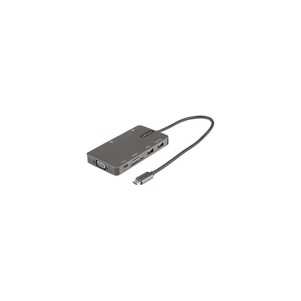 ADAPTADOR MULTIPUERTOS USB C HDMI O VGA USB 3.0 PD 100W