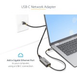 ADAPTADOR DE RED ETHERNET USB-C A RJ45 DONGLE USB TIPO C