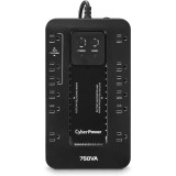 NOBREAK UPS CYBERPOWER EC750 750VA/450W.ECO.STANDBY.12CONT.RJ11/