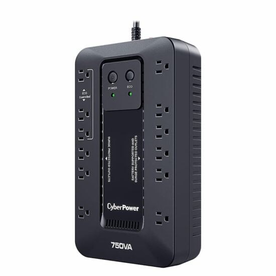 NOBREAK UPS CYBERPOWER EC750 750VA/450W.ECO.STANDBY.12CONT.RJ11/