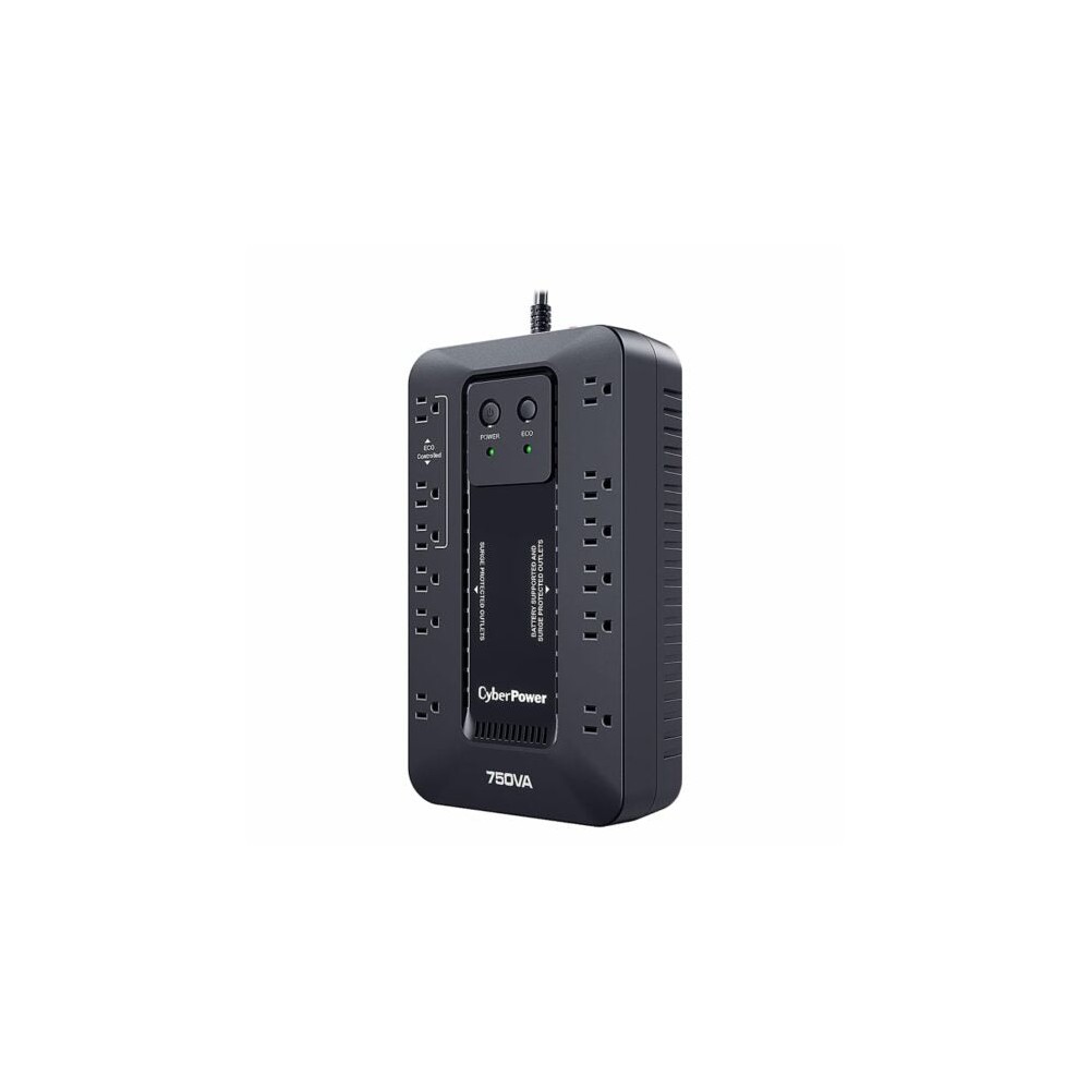 NOBREAK UPS CYBERPOWER EC750 750VA/450W.ECO.STANDBY.12CONT.RJ11/