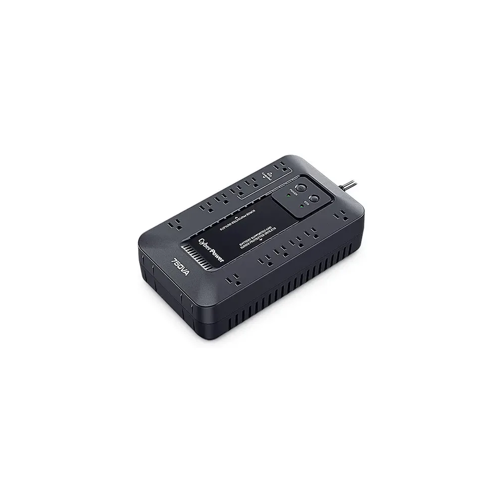 NOBREAK UPS CYBERPOWER EC750 750VA/450W.ECO.STANDBY.12CONT.RJ11/
