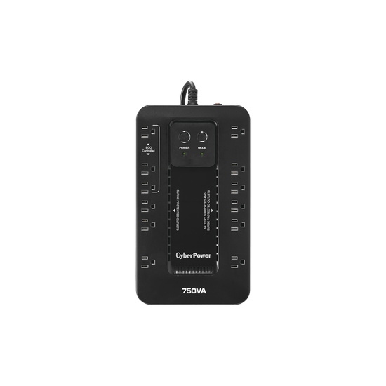 NOBREAK UPS CYBERPOWER EC750 750VA/450W.ECO.STANDBY.12CONT.RJ11/