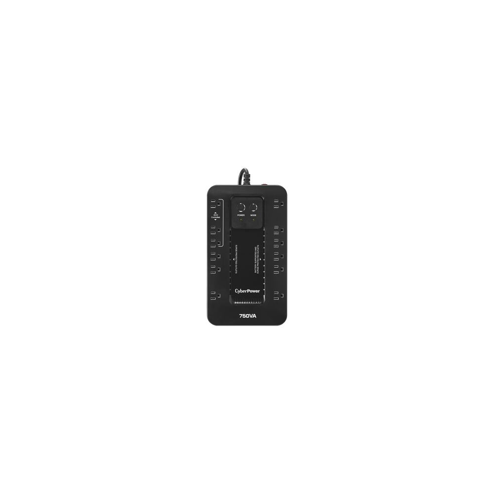 NOBREAK UPS CYBERPOWER EC750 750VA/450W.ECO.STANDBY.12CONT.RJ11/