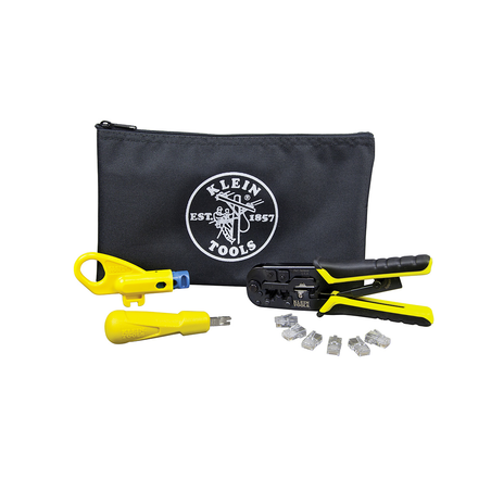 Kit de Instalación de cable UTP con Estuche (Desforrador + Ponchadora