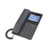 GHP631, Teléfono Hotelero IP Negro, LCD Color 3.5", 2 SIP 2 líneas, GD