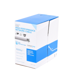 Bobina de Cable de 305 Metros (1000 Pies), Cat5e, 24 AWG, Color Gris,