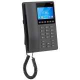 GHP631, Teléfono Hotelero IP Negro, LCD Color 3.5", 2 SIP 2 líneas, GD
