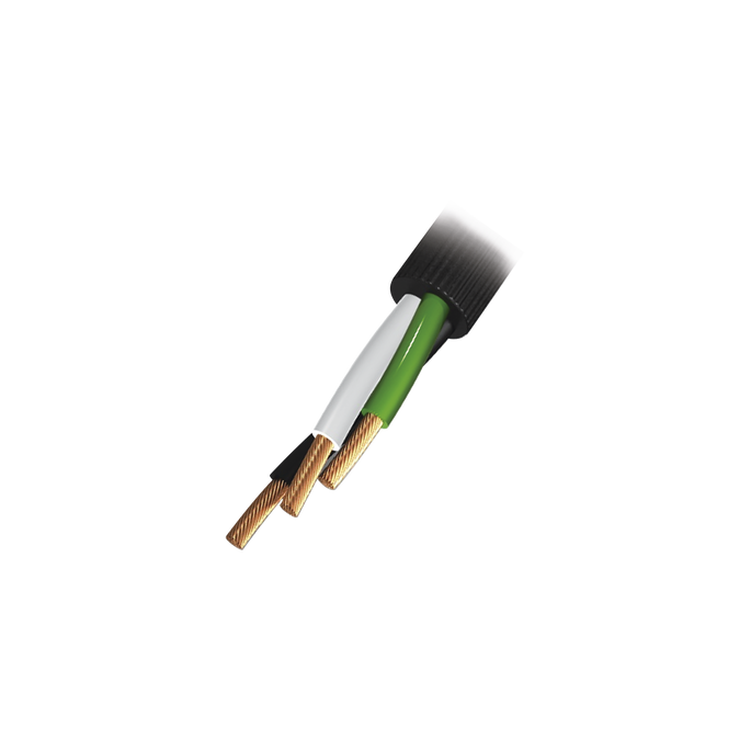 Cable Eléctrico de Uso Rudo 3 Hilos Calibre 14 AWG, Hasta 600 V. Rollo