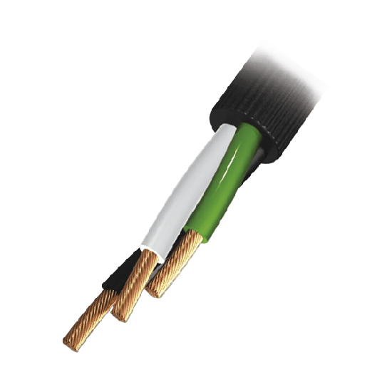 Cable Eléctrico de Uso Rudo 3 Hilos Calibre 14 AWG, Hasta 600 V. Rollo