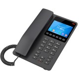 GHP631, Teléfono Hotelero IP Negro, LCD Color 3.5", 2 SIP 2 líneas, GD