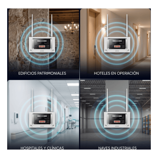 (HikFire) Panel Inalámbrico de Detección de Incendio (Gateway LoRa) /