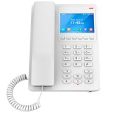 GHP630, Teléfono Hotelero IP Blanco, LCD Color 3.5", 2 SIP 2 líneas, G