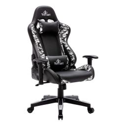 SILLA GAMING YEYIAN YFRS-051820 RYUJI SNOW CAMO,POL/NYL, SOPORTA150KG