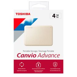 DISCO DURO EXTERNO TOSHIBA 4TB HDTCA40XW3CA ADVANCE V10 BLANCO
