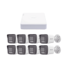 Kit IP 1080p (2 Megapixel) / NVR de 8 Canales con 8 Puertos PoE / 8 Cá