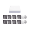 Kit IP 1080p (2 Megapixel) / NVR de 8 Canales con 8 Puertos PoE / 8 Cá