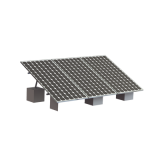 Montaje para 3 Panel Solar, Riel "8" de 4050mm para Módulos con Espeso
