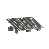 Montaje para 3 Panel Solar, Riel "8" de 4050mm para Módulos con Espeso