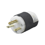 Clavija Entrada Recta En Angulo/ 15A 250V/ 2 Polos 3 Hilos/ Nema 6-15P