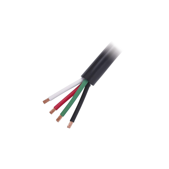 Cable Eléctrico de Uso Rudo 4 Hilos Calibre 18 AWG, Hasta 600 V. Rollo