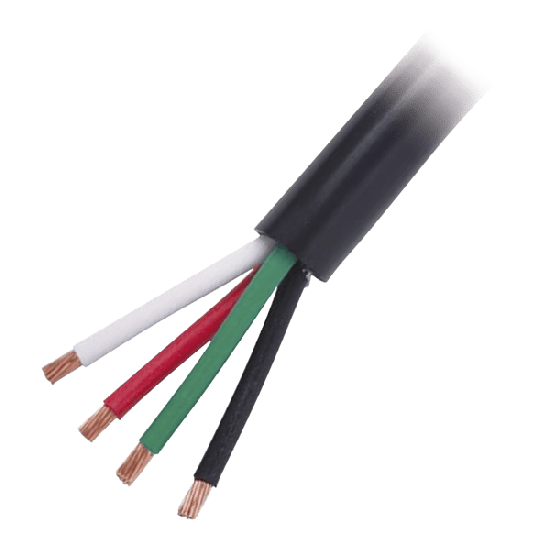 Cable Eléctrico de Uso Rudo 4 Hilos Calibre 18 AWG, Hasta 600 V. Rollo