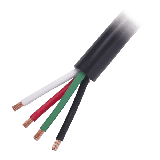 Cable Eléctrico de Uso Rudo 4 Hilos Calibre 18 AWG, Hasta 600 V. Rollo
