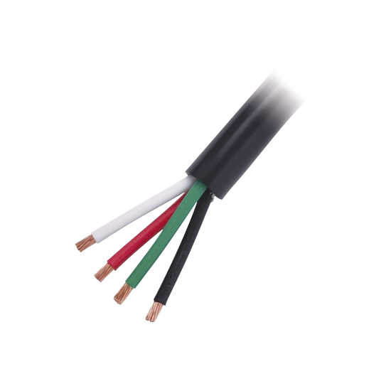 Cable Eléctrico de Uso Rudo 4 Hilos Calibre 18 AWG, Hasta 600 V. Rollo