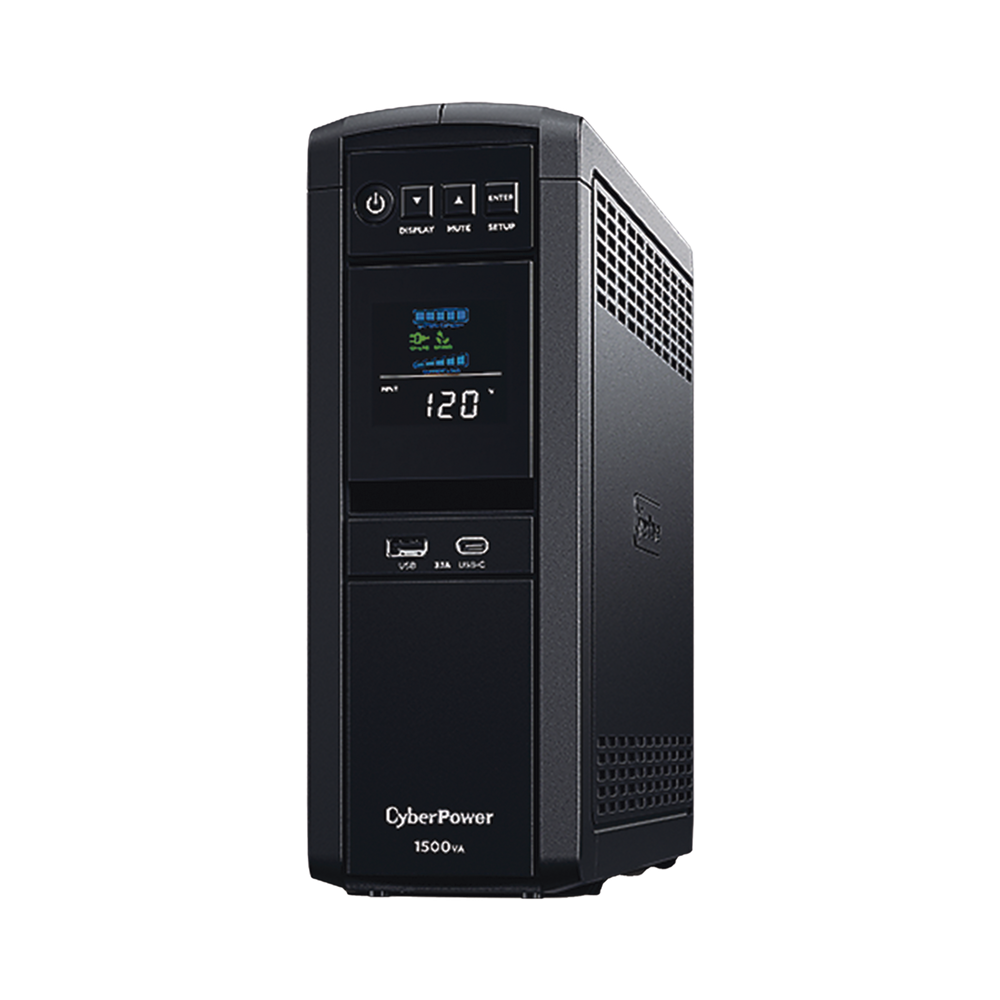 NO BREAK CYBERPOWER (CP1500PFCLCDA) 1500 VA /1000 W, INTERACTIVO, ONDA