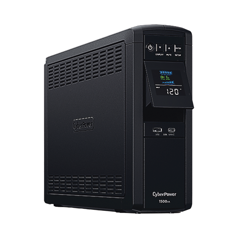 NO BREAK CYBERPOWER (CP1500PFCLCDA) 1500 VA /1000 W, INTERACTIVO, ONDA
